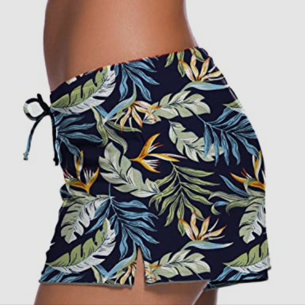 Palm Print Swim Shorts Size 2XL